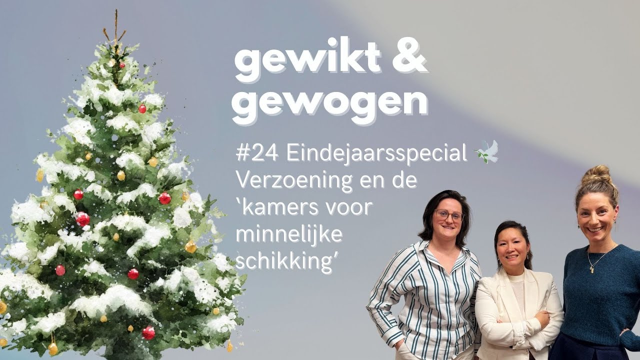 Eindejaarsspecial - verzoening en de kamers voor minnelijke schikking 🕊️