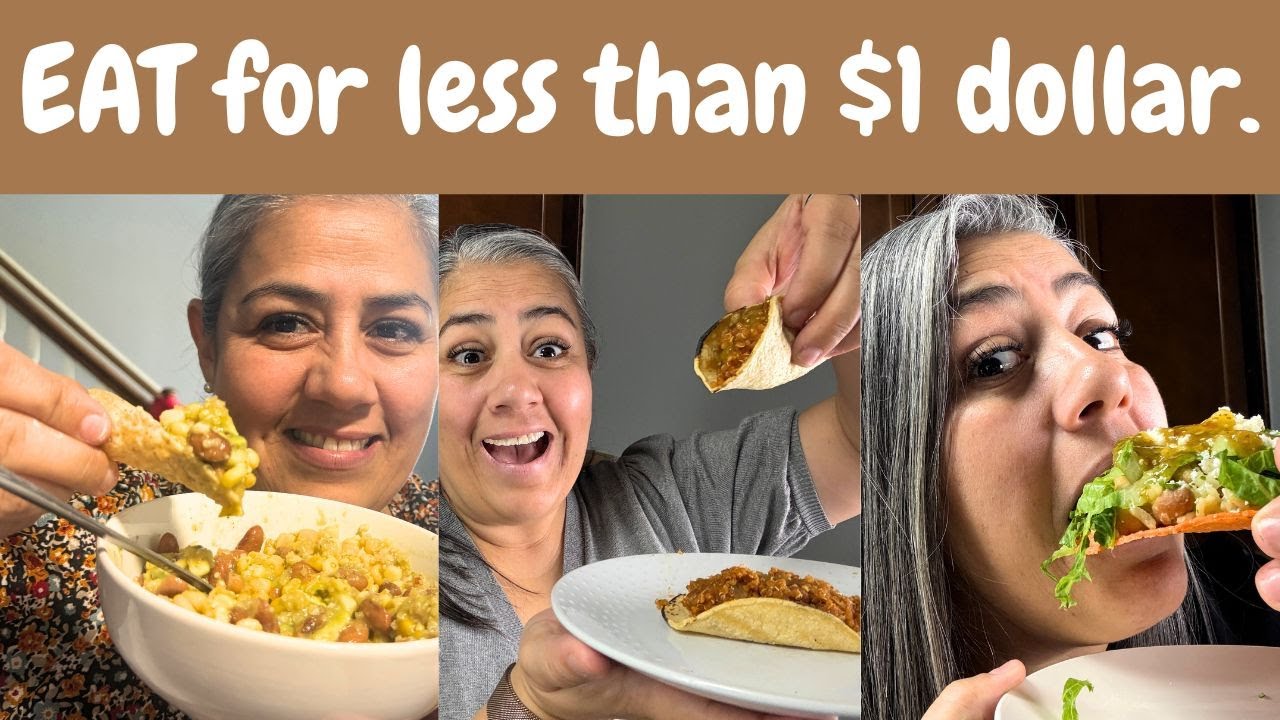 EAT FOR LESS THAN A DOLLAR.| FRUGAL MEATLESS MEALS. | EASY RECIPES.