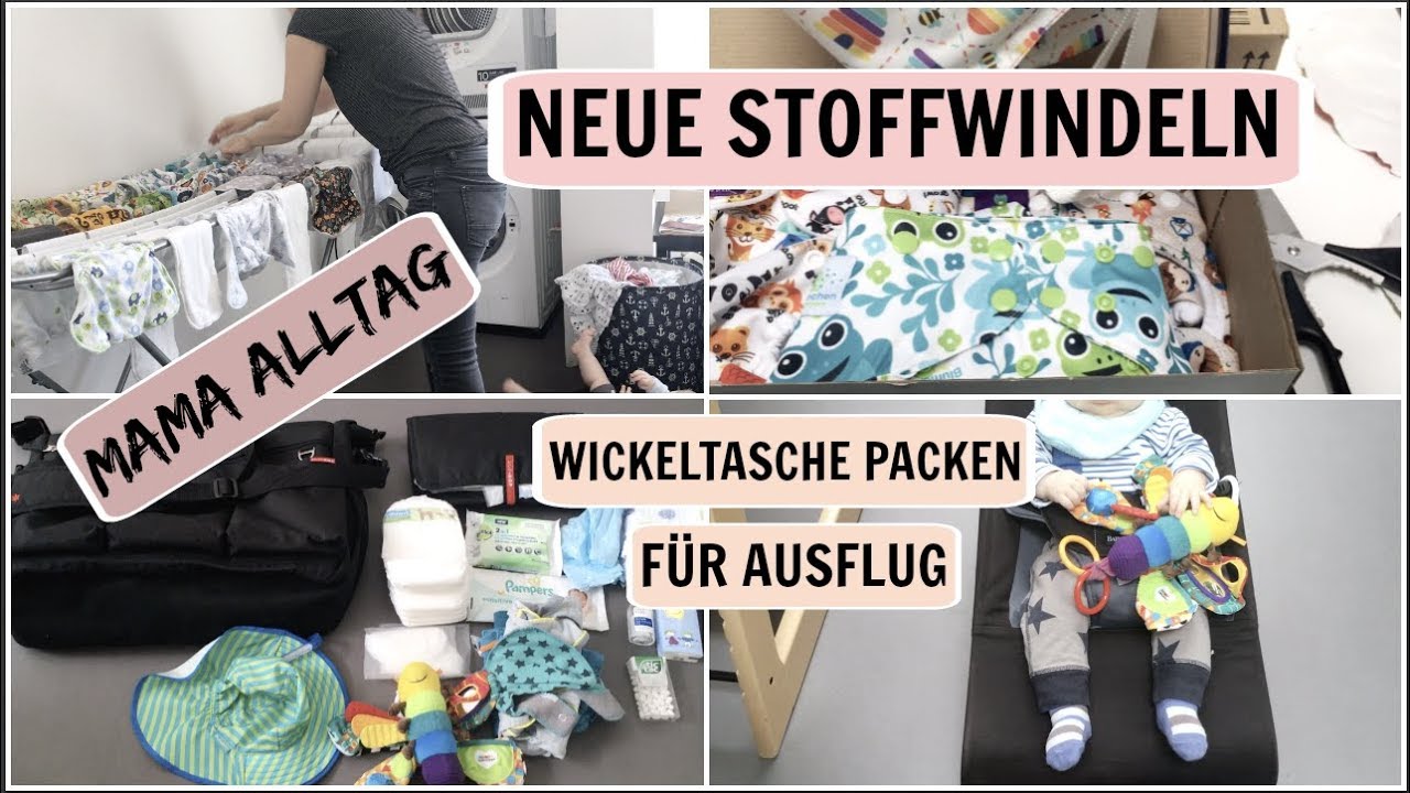 NEUE STOFFWINDELN l WICKELTASCHE PACKEN FÜR AUSFLUG IN DEN TIERPARK l WÄSCHE l Hellocathi
