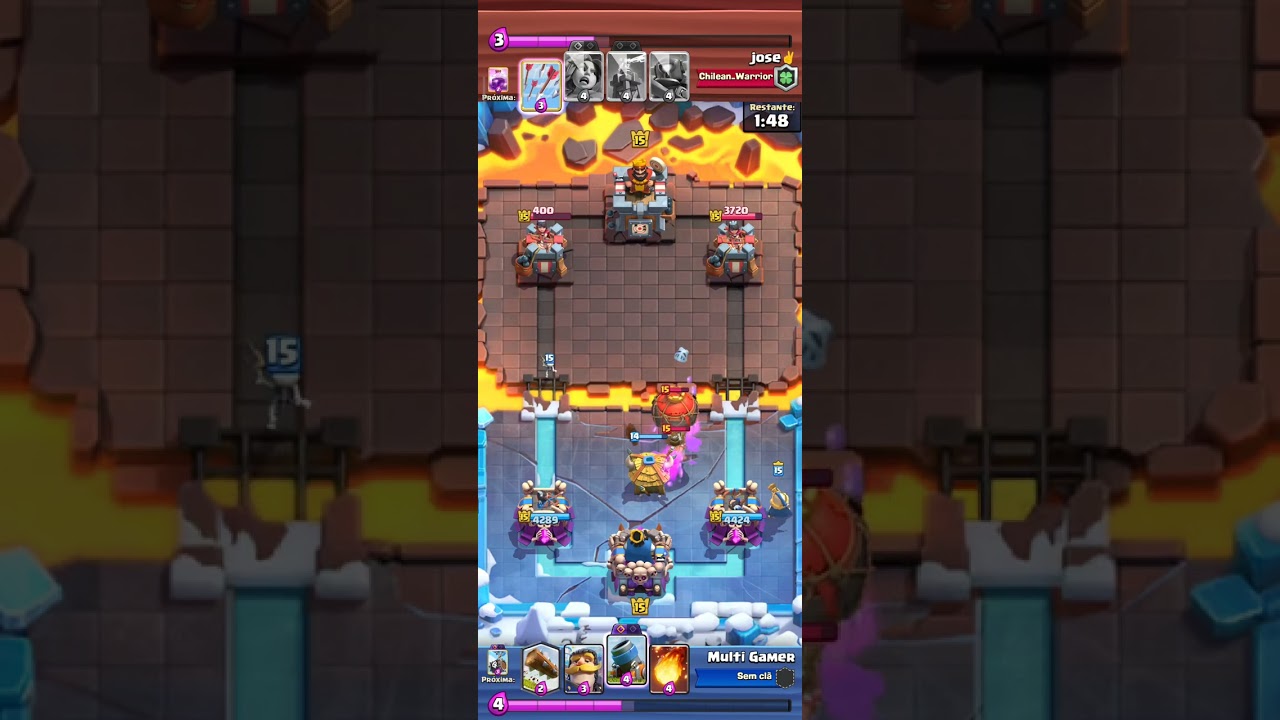 Deck com mosqueira heróica, tá muito forte jogando contra deck de balão com fúria (Clash Royale)