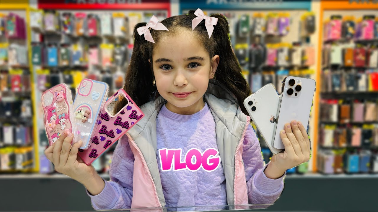 TELEFONLARIMIZA KILIF ALIŞVERİŞİ VLOG !! BABAMIZI ÇILDIRTTIK !! PEMBE KILIF ALDIK !!