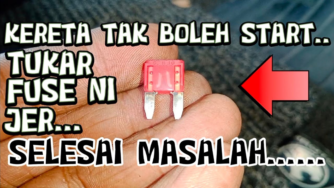 Antara punca masalah kereta tak boleh start.Tukar jer barang tak sampai seringgit ni seatle masalah.