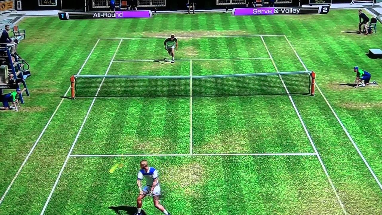 Virtua Tennis 4 (PS3) Becker vs Edberg {VERY HARD} Gameplay [FULL HD]