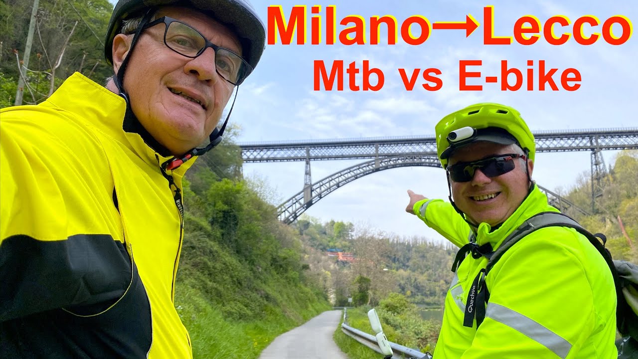 Da MILANO a LECCO in bici 🚴‍♂️👉 Mtb Vs E-bike 🔥