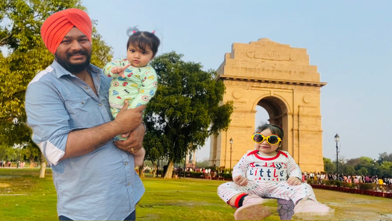 1st Time गए Noor को लेके Bangla Sahib Gurudware 🙏India Gate ❤️