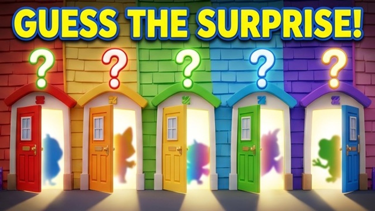 What's Behind The Door? 🚪🌈 Learn Colors with Surprise Animals!