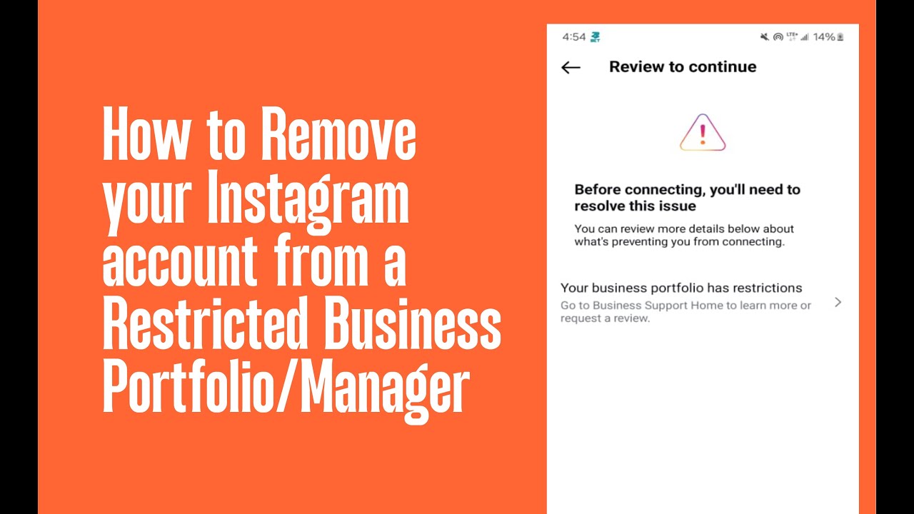 How to Remove your Instagram account from a Restricted Business portfolio/Manager  Solved 100%