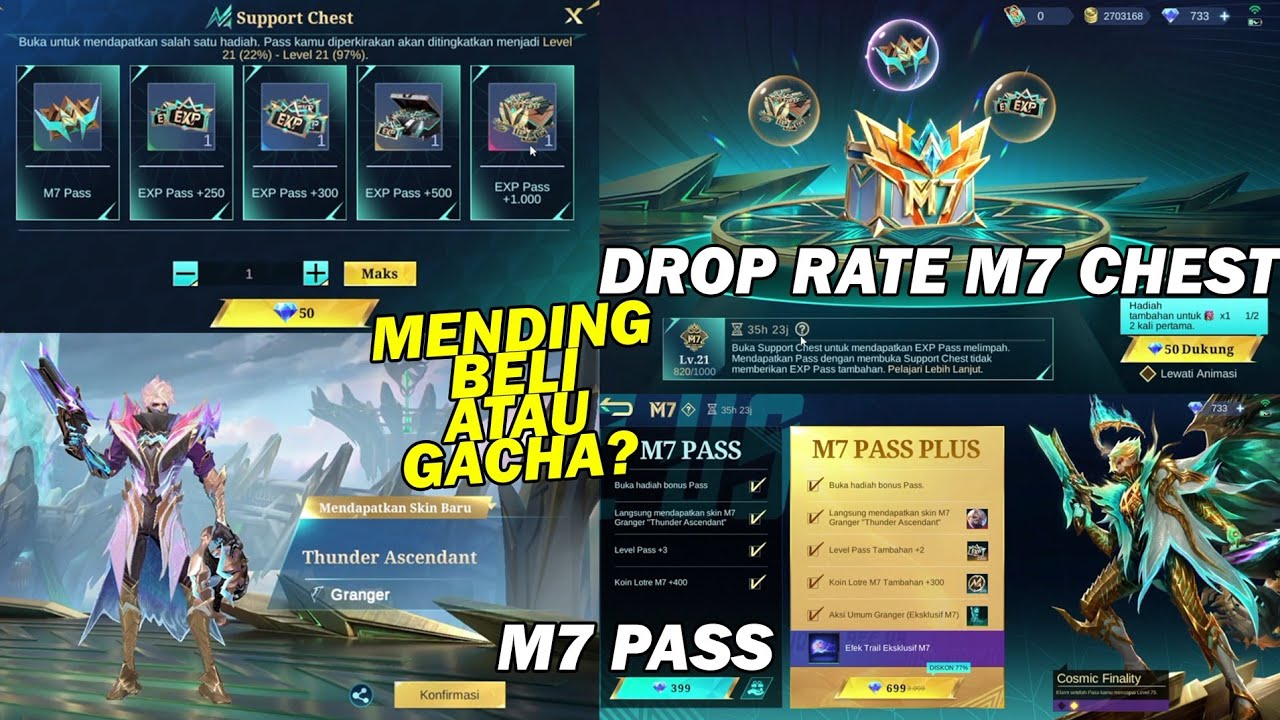 CARA MENDAPATKAN M7 PASS 1X GACHA M7 SUPPORT CHEST? - CARA GACHA PETI DUKUNGAN M7 MOBILE LEGENDS
