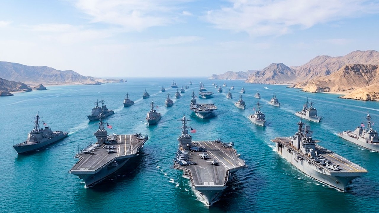 Iran on High Alert! Dozens of US Navy Warships Enter Strategic Waters Near Iran