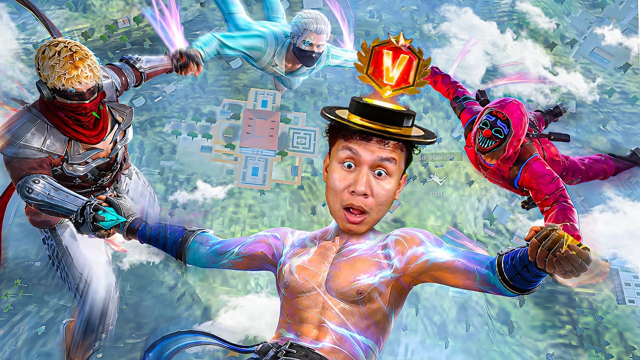 Eh Kya Aagaya Free Fire मैं 😱 New Skydive & V Badge - Tonde Gamer