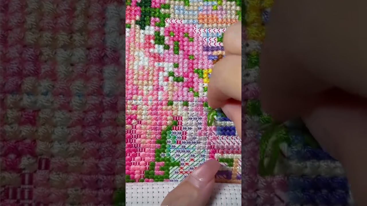 ASMR CROSS STICH THÊU TRANH CHỮ THẬP