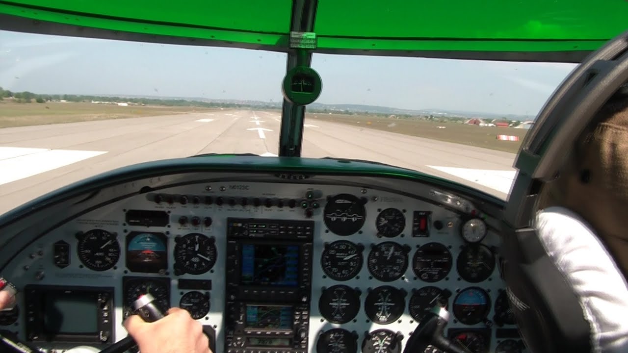 B-25 Mitchell Take Off (cockpit view)