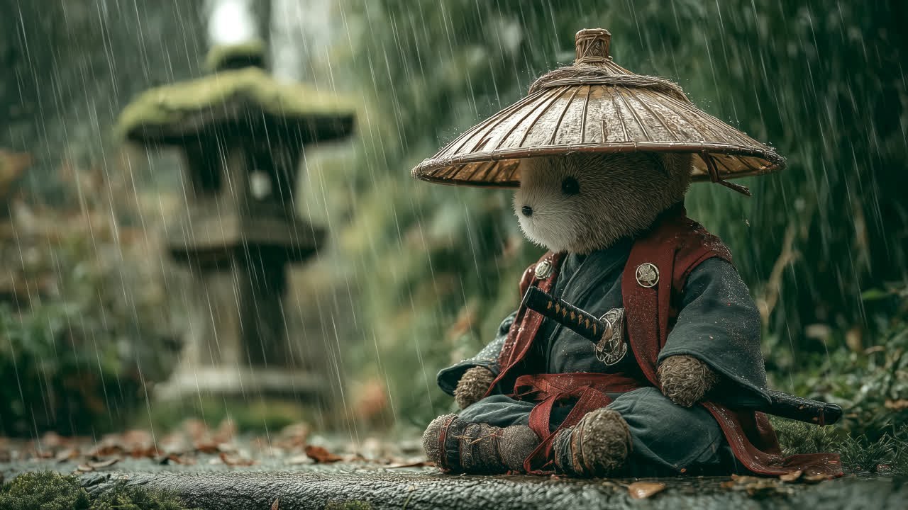 Rainy Samurai ☔ Deep Focus Lofi (No Melodies)