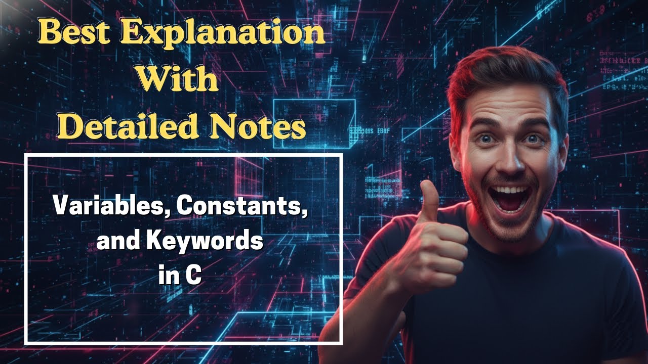 [178] Variables, Constants, and Keywords in C (Programming for Problem Solving)