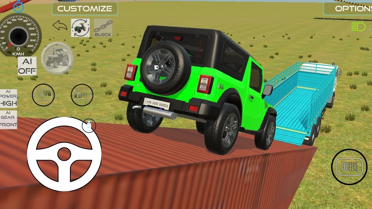 Thar 4x4 unloading for truck driving 😱 ultimate gameplay 🔥 😨