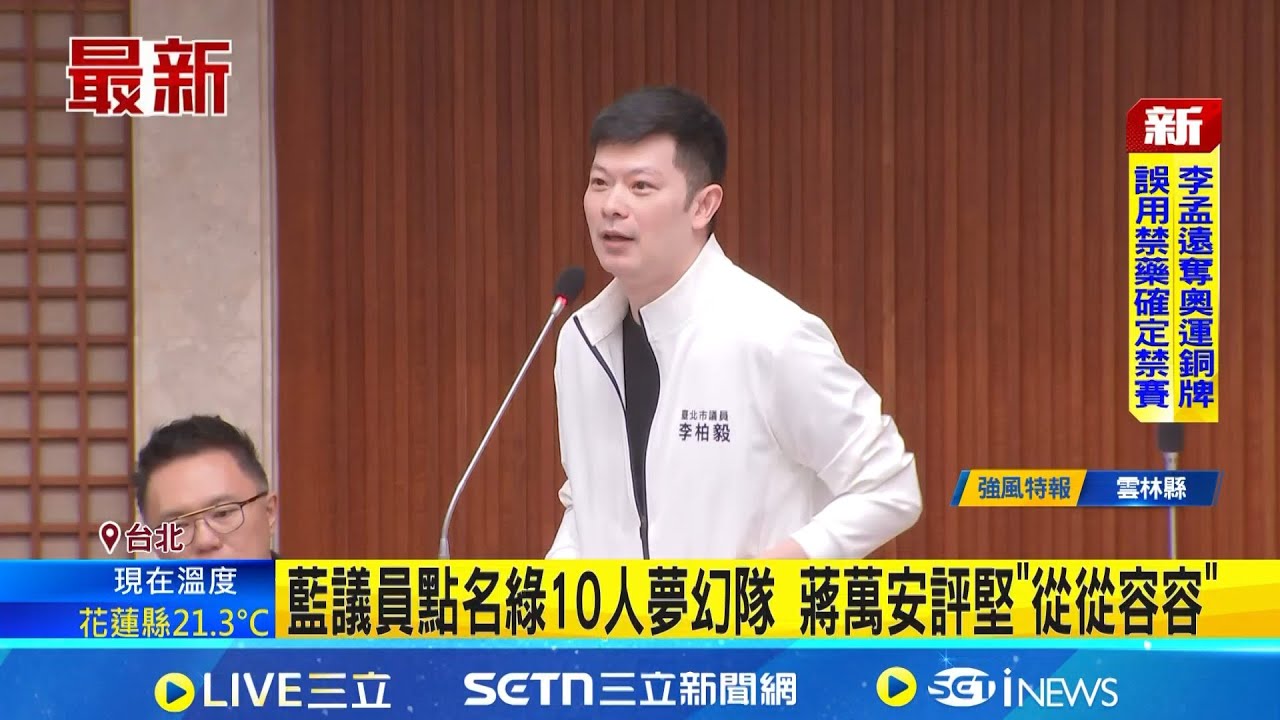 香港宏福苑大火 北市議會總質詢前默哀一分鐘 藍議員點名綠10人夢幻隊 蔣萬安評堅