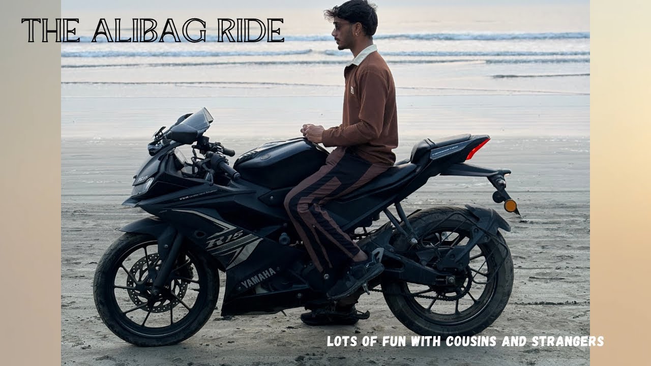 Nagaon beach Alibaug | Republic Day ride | Alibaug beach | Bike ride Alibaug | Ride with cousins