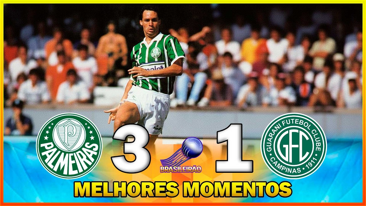 PALMEIRAS 3 x 1 GUARANI ● MELHORES MOMENTOS ● CAMPEONATO BRASILEIRO 1994 ● SEMIFINAL ● JOGO 01