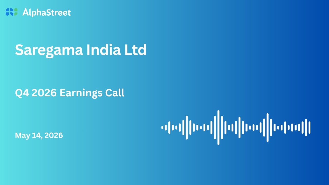 Конференц-звонок по итогам 4 квартала 2025-2026 финансового года компании Saregama India Ltd.