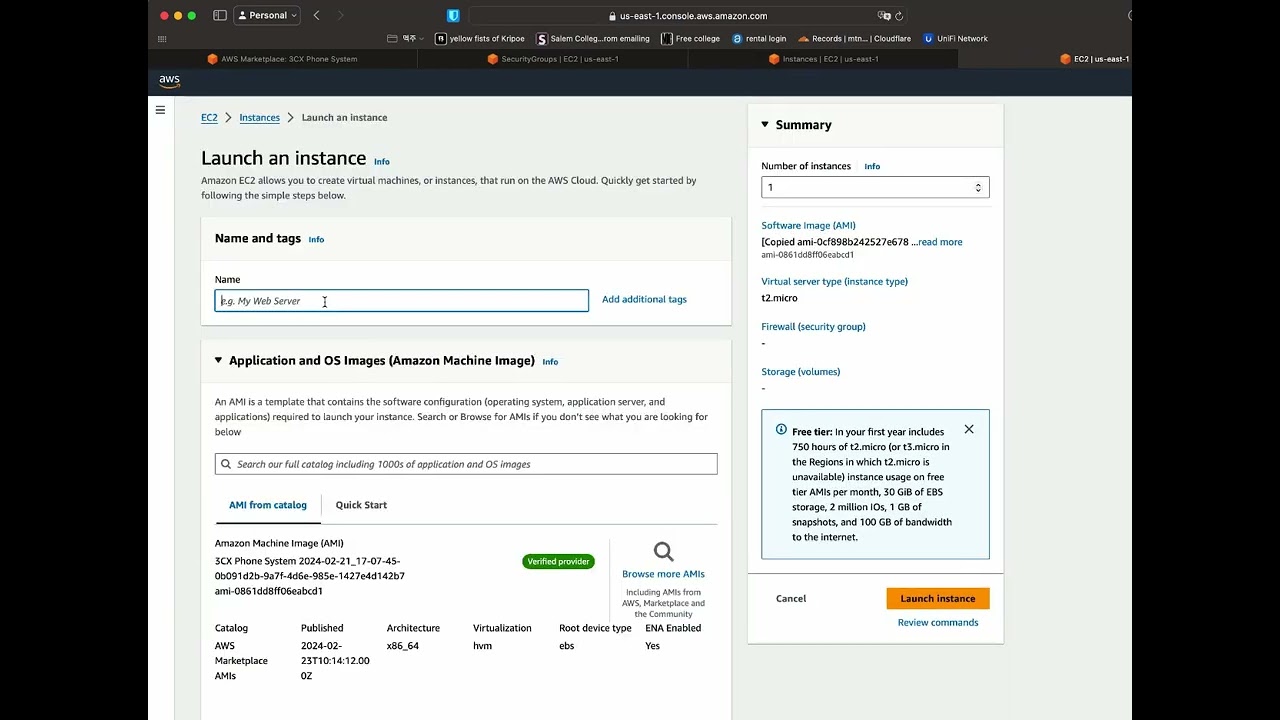 Deploy 3cx to AWS