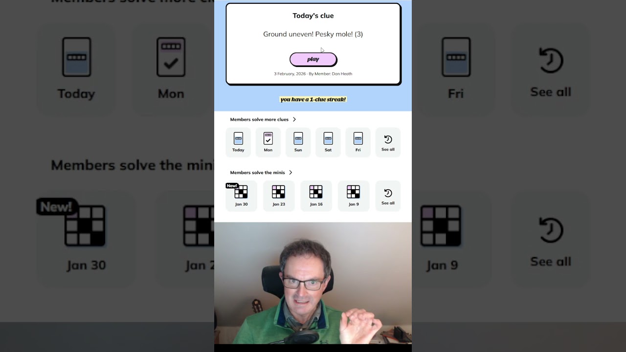 Minutecryptic  in a Minute - 3rd February 2026