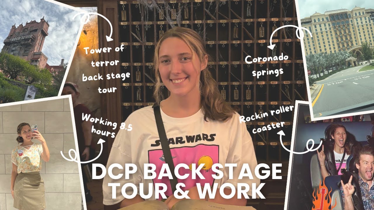 DCP - tower of terror back stage tour?!? then work after! disney college program day in my life