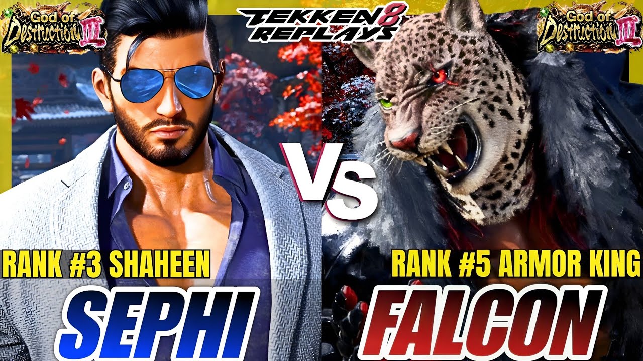 Tekken 8 - Sephiblack (Shaheen) vs Falcon Alba (Armor King) - High Level Ranked Match Replay