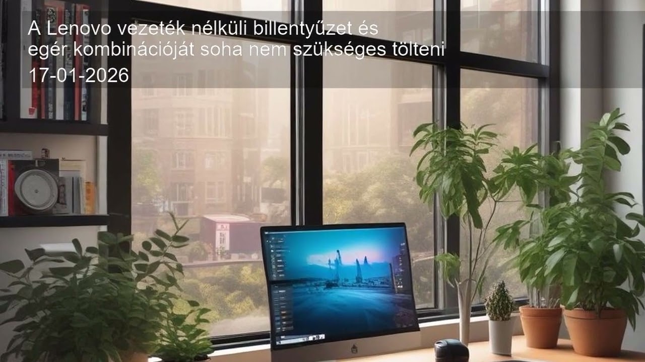 A Lenovo vezeték nélküli billentyűzet és egér kombinációját soha nem szükséges tölteni