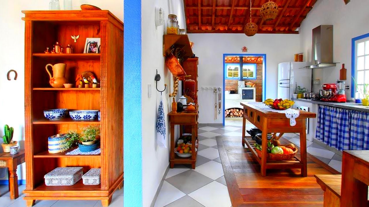 INTERIORES DECORADOS NO ESTILO RÚSTICO