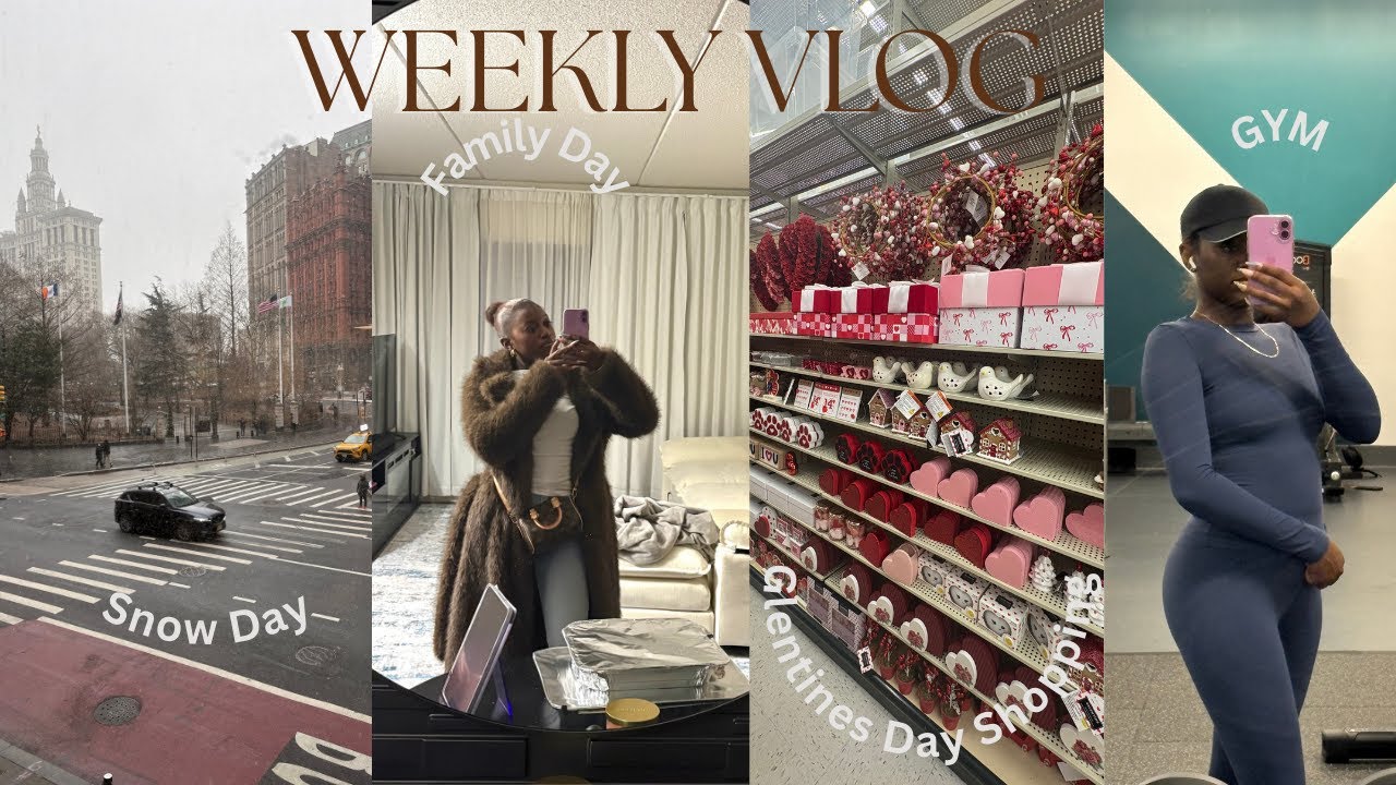 Snowy Day+ Hanging with family+ Staying motivated to the Gym+ Home Decor shopping with mom & sissy