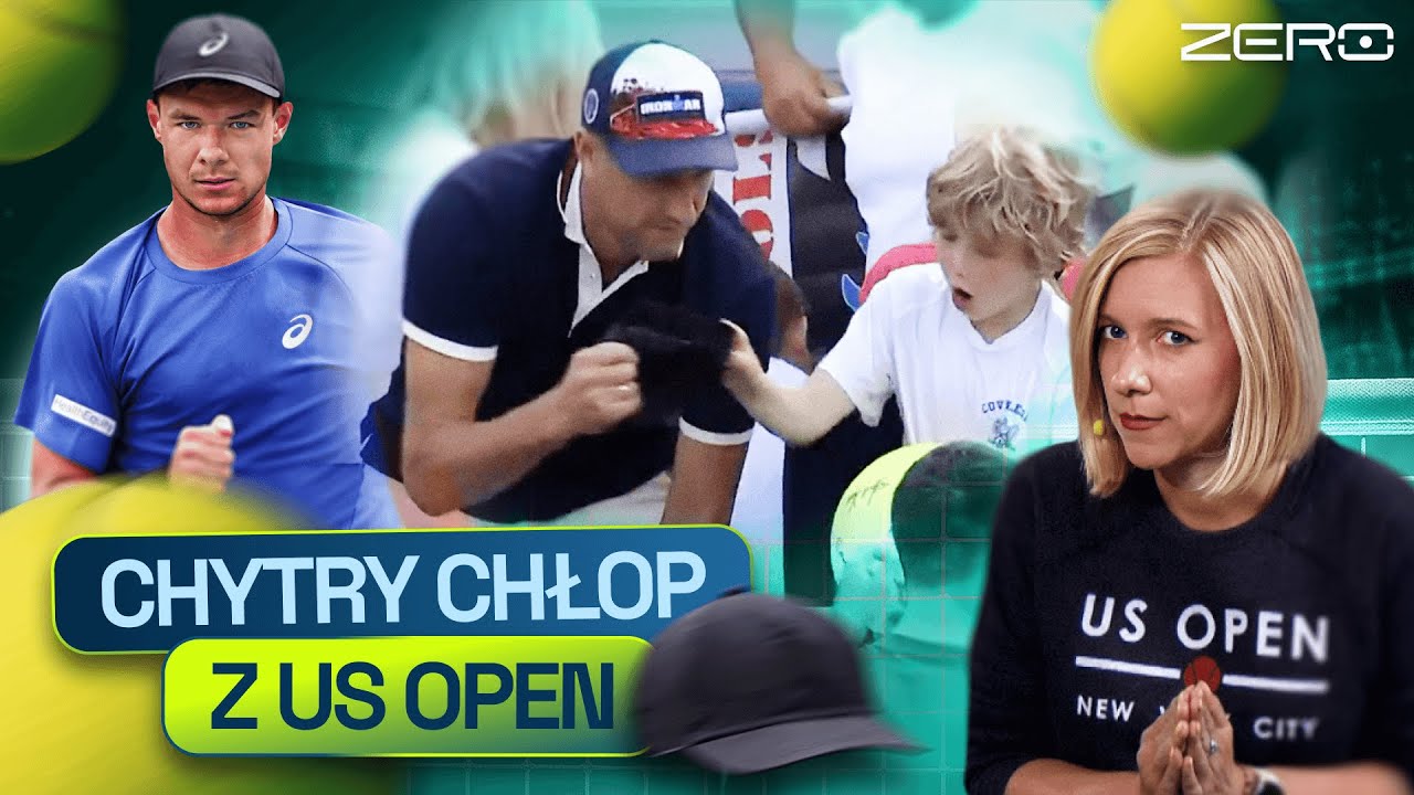 SKANDALICZNE SCENY NA US OPEN. KAMIL MAJCHRZAK DAŁ CZAPKĘ DZIECKU - STOJĄCY OBOK DOROSŁY JĄ WYRWAŁ