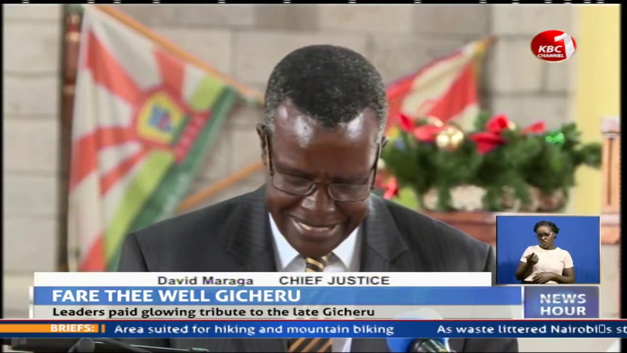 Former Chief Justice Evan Gicheru laid to rest