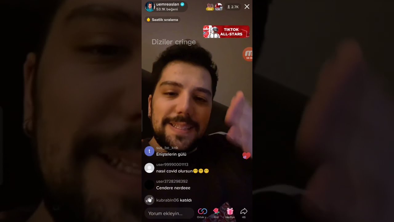 Emre Aslan (Covid Testinin Pozitif Çıktığını Söyledi) 24 Şubat Canlı Yayın