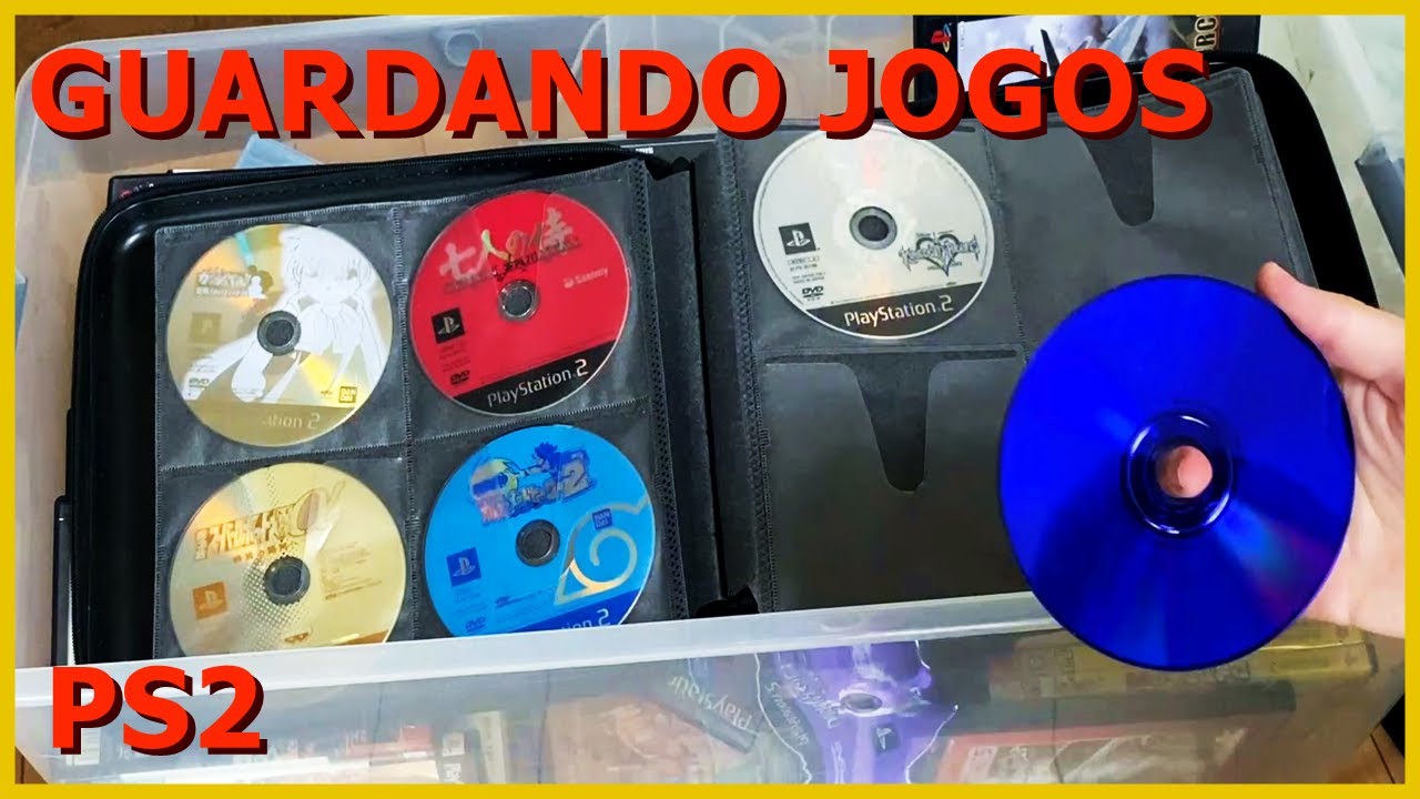 JOGOS de PS2 GUARDANDO no NOVO PORTA DVDs!!