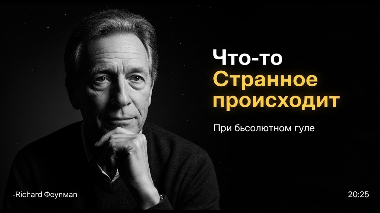 Что-то странное происходит при абсолютном нуле (Фейнман объяснил почему)