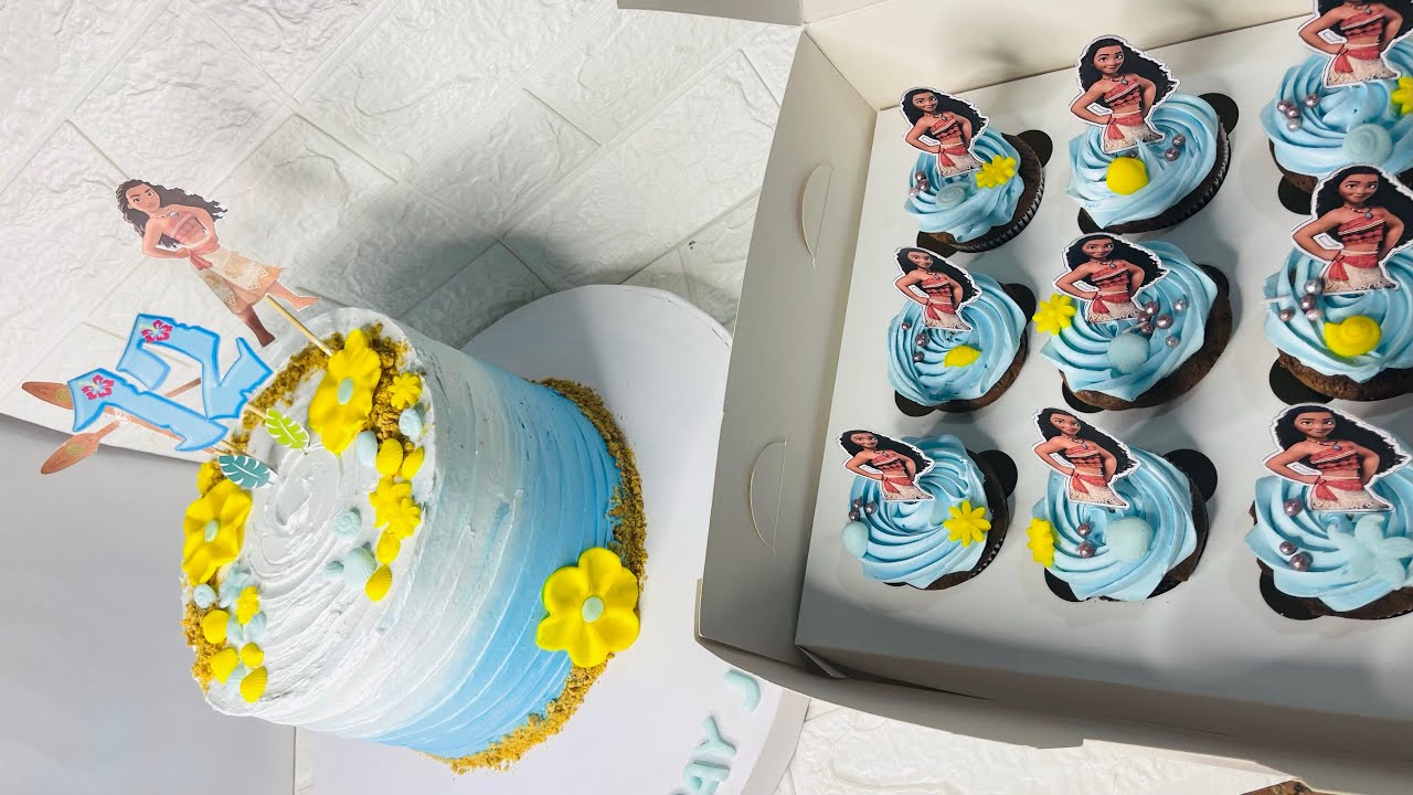 Moana cake vlog ✨