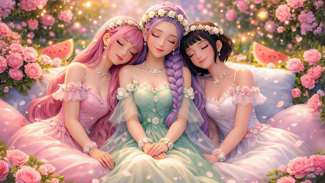 Спокойная ночь под звуки фортепиано 🌸 Руми, Зои и Мира, перестаньте слишком много думать