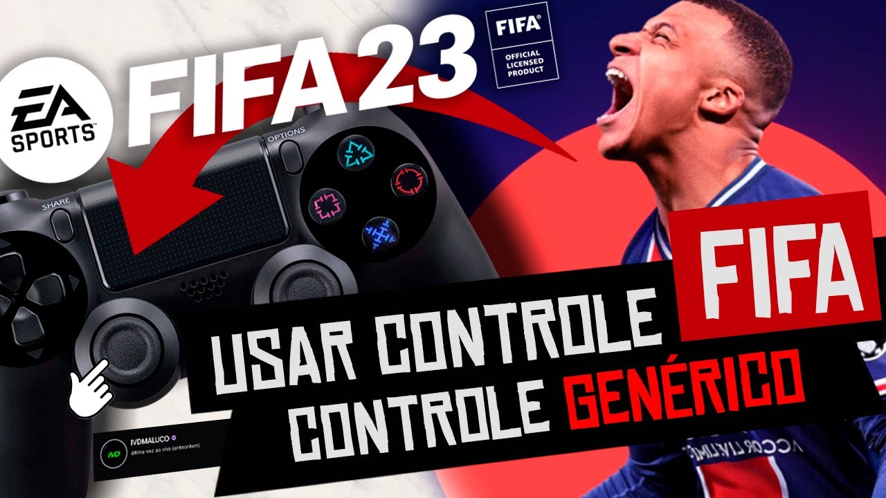 ✅ [2023] COMO JOGAR FIFA 23 COM CONTROLE GENÉRICO
