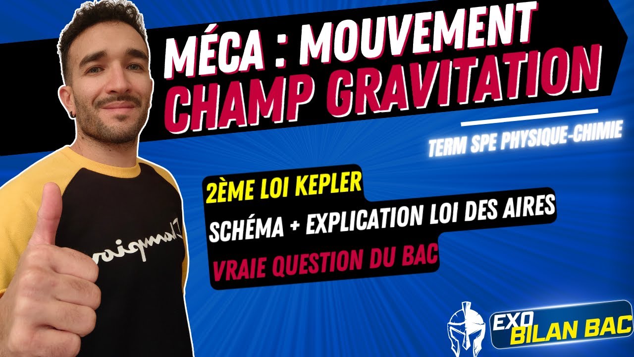 [TERM SPÉ PHYSIQUE] MÉCANIQUE CÉLESTE / 2ème LOI KEPLER (LOI DES AIRES) / EXTRAIT BAC 🎯 CORRIGÉ