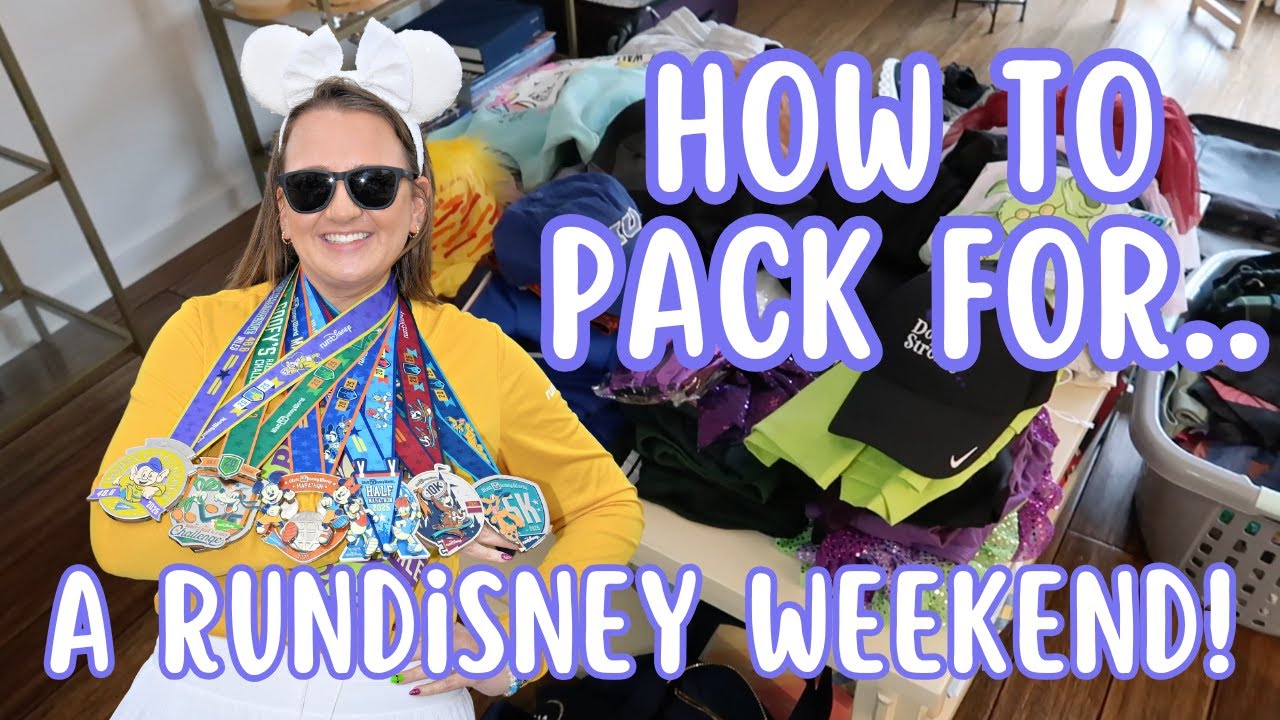 PACK WITH ME FOR MY DOPEY CHALLENGE!! | runDisney Marathon Weekend | How to pack for runDisney