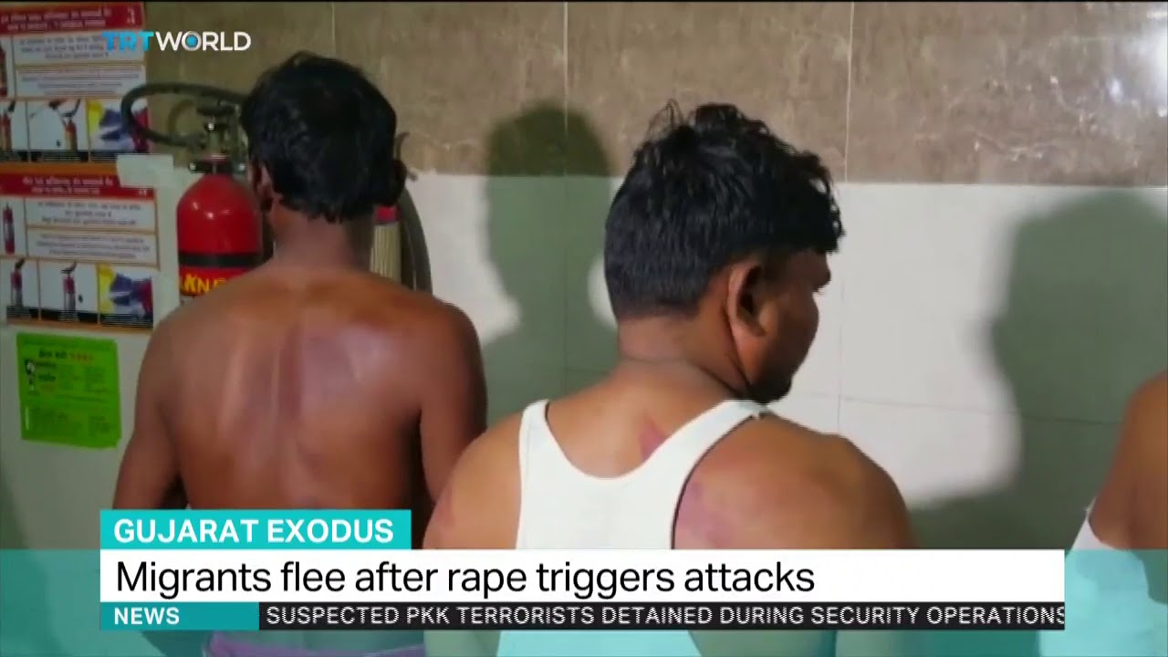 Migrants flee India's Gujarat state after rape triggers attacks