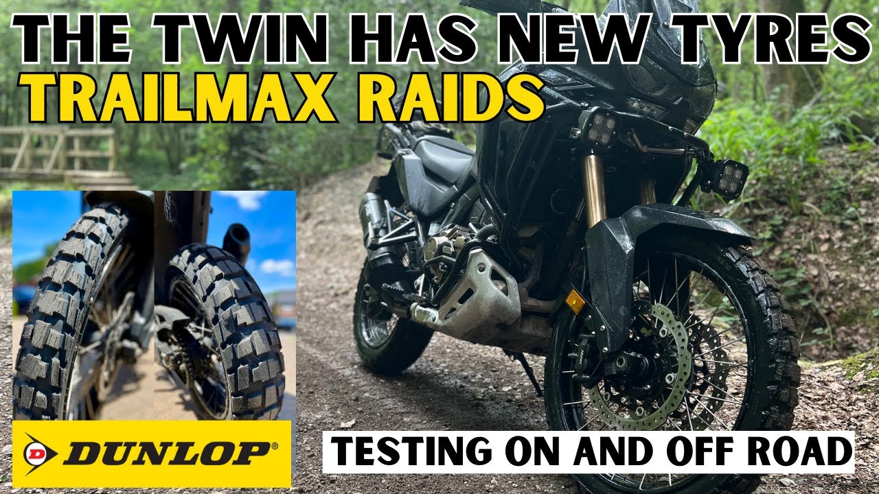 AFRICATWIN | DUNLOP | TRAILMAX RAIDS | testing new tyres off road