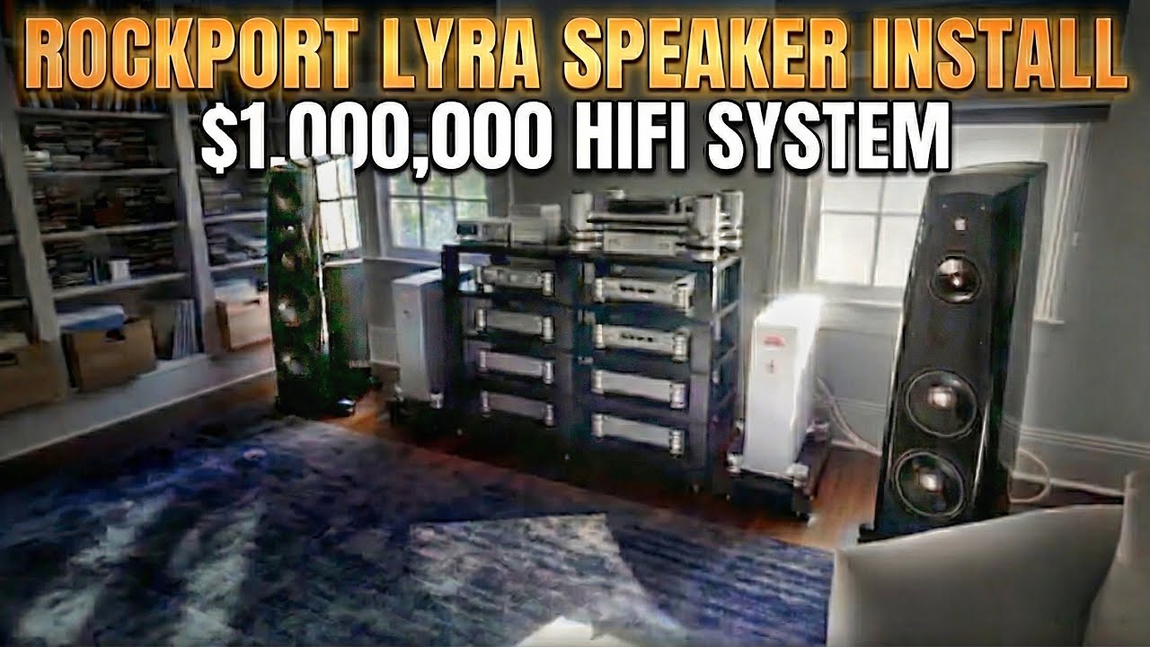 Установка колонок Rockport Lyra весом 600 фунтов (каждая) в Hi-Fi систему стоимостью 1 000 000 до...