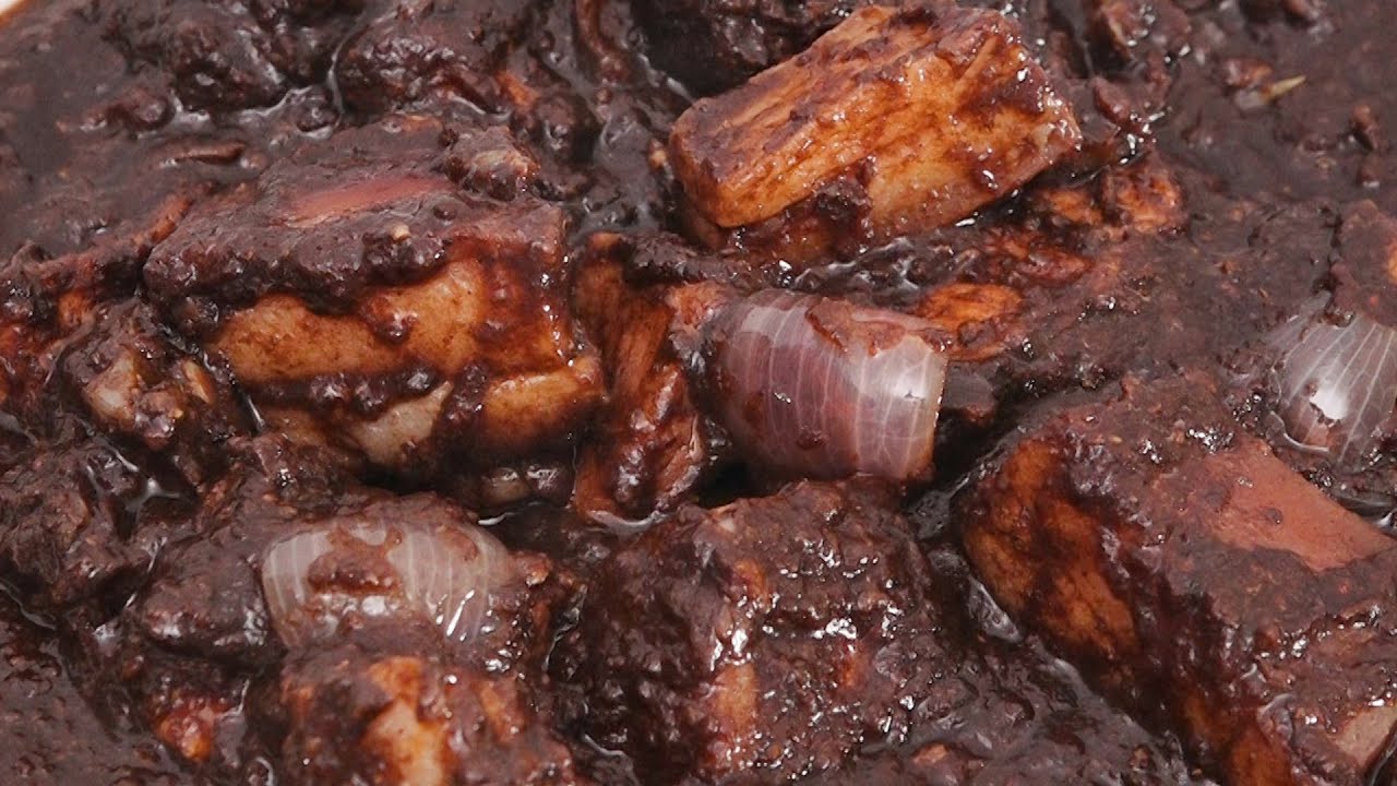 ဝက်ပုန်းရည်ကြီးချက် Burmese Pork Pone Yay Gyi Curry