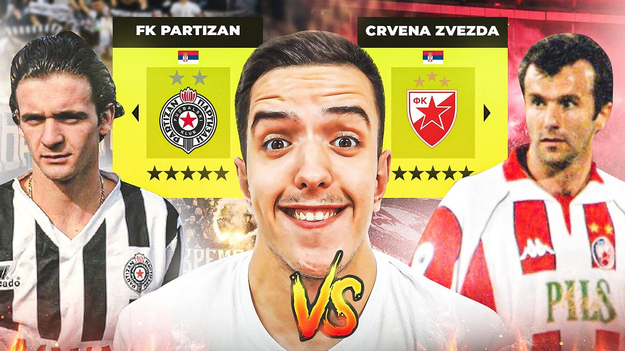 ALL-TIME PARTIZAN PROTIV CRVENE ZVEZDE! FIFA 22 CLASSIC ALL-STAR! w/Mijatovic, Savicevic, Piksi...