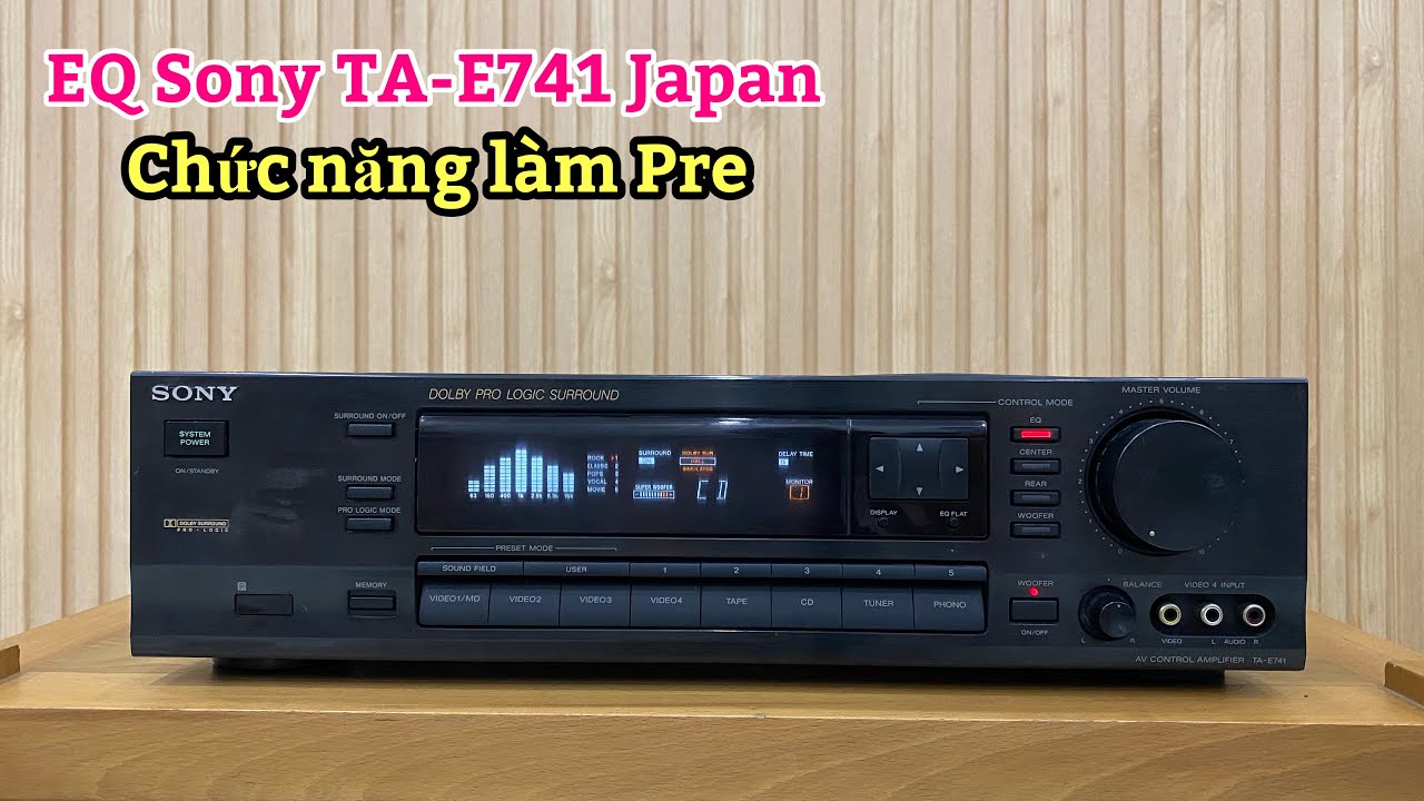 (Đã bán)EQ Sony TA-E741 Japan, chức năng làm Pre size 43cm cải thiện chất âm ☎️0834563852