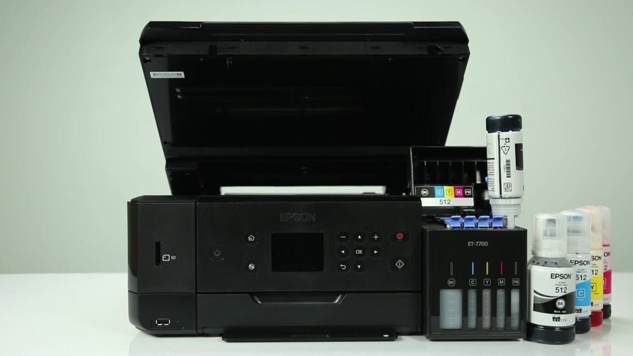 Epson Expression ET-7700 and ET-7750: How to Fill the Ink Tanks