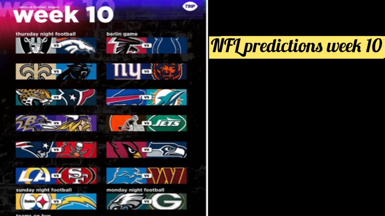 Прогнозы НФЛ: Неделя 10
