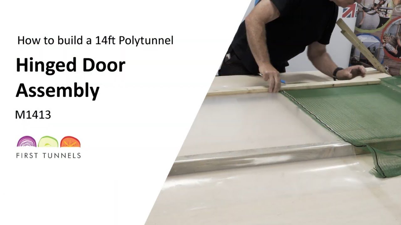 14ft Polytunnel | Expert Hinged Door Installation - Frame to Final Touches | M1413