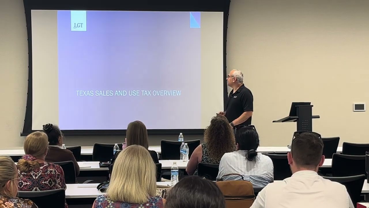 Sales Tax in Construction Seminar - SAM - August 1, 2024